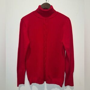 Hilary Radley For Katherine Barclay NWT Women’s XL Red Turtleneck Sweater Soft!